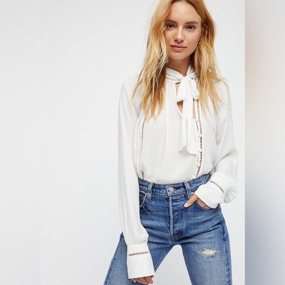 Free people Roam Wild Blouse Sz L - Picture 13 of 13